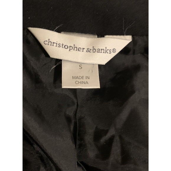 Christopher & Banks Blazer Womens S Small Business Workwear Classic Black Jacket - Picture 7 of 12